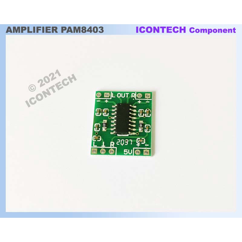 PAM8403 MODULE MINI DIGITAL STEREO AUDIO POWER AMPLIFIER  (3WATT AMP)