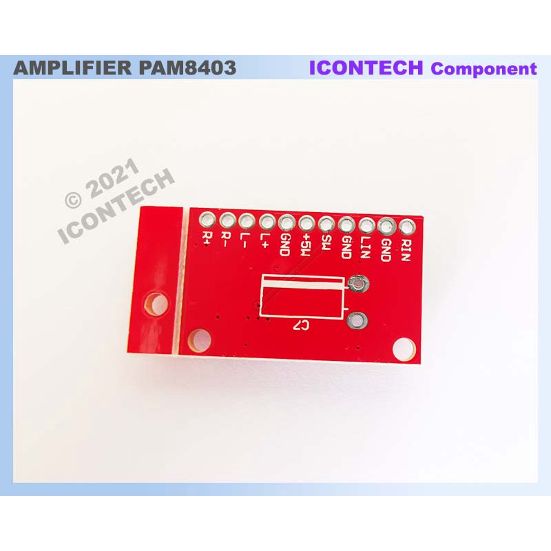PAM8403 MODULE MINI DIGITAL STEREO AUDIO POWER AMPLIFIER  (3WATT AMP) 3