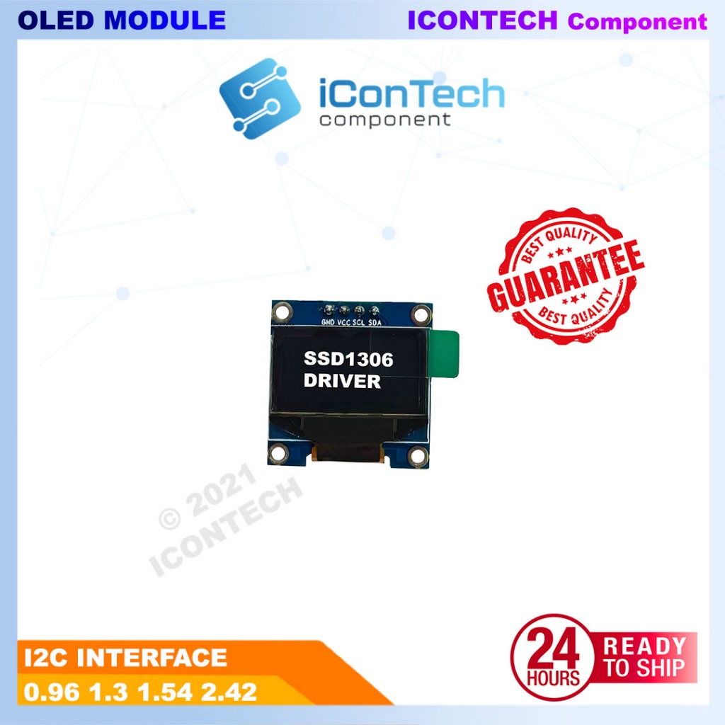 1.3 Inch I2C White 12864 OLED module  LCD Display Screen Arduino STM32 IoT Project 0.96 Inch 2