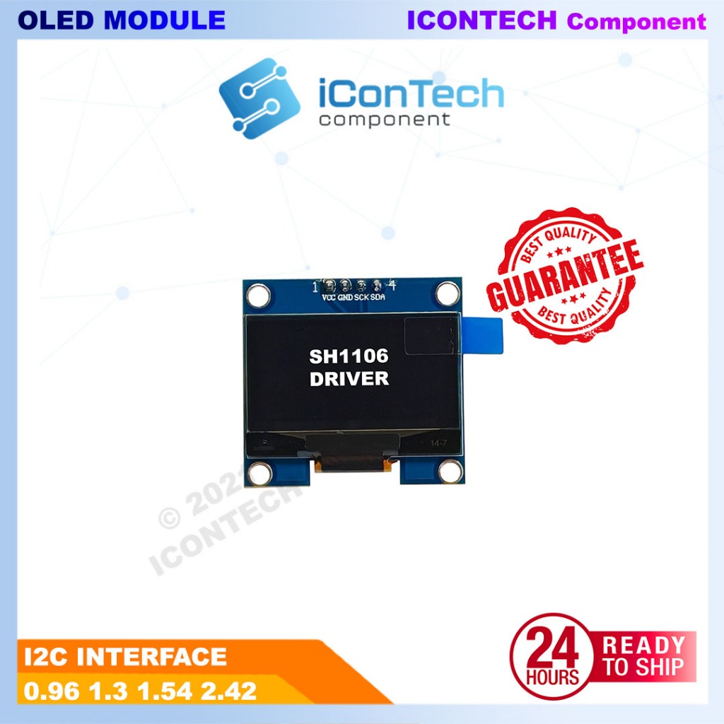 1.3 Inch I2C White 12864 OLED module  LCD Display Screen Arduino STM32 IoT Project 0.96 Inch 3