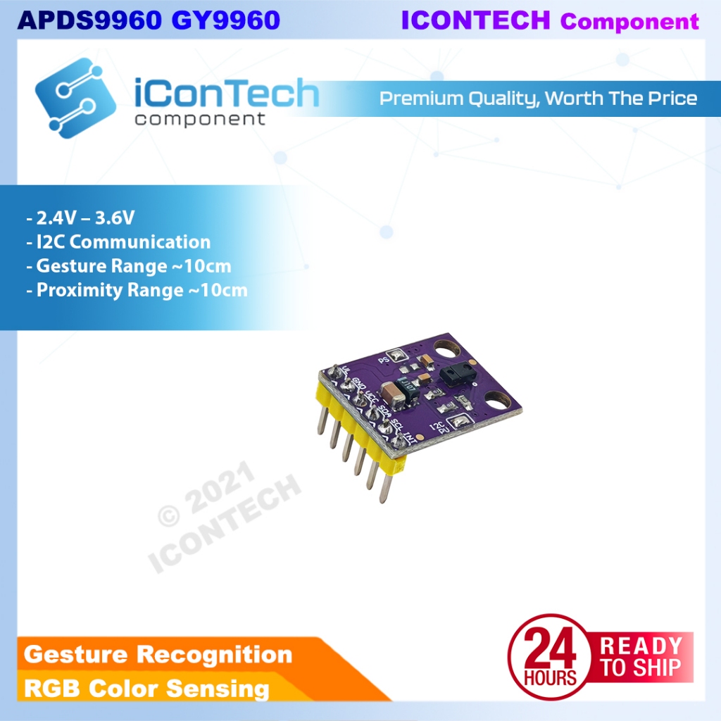GY 9960 3.3 APDS-9960 Proximity Detection Non-Contact Gesture RGB Gesture Module APDS9960 9960
