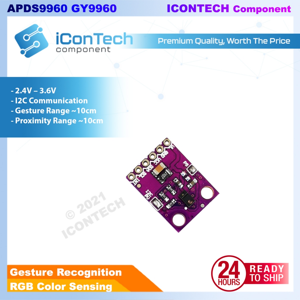 GY 9960 3.3 APDS-9960 Proximity Detection Non-Contact Gesture RGB Gesture Module APDS9960 9960 2