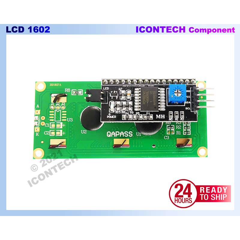 LCD1602 LCD2004 LCD12864 16x2 20x4 128x64 LCD Display Module I2C 16Pin Blue/Green Backlight 1602 6