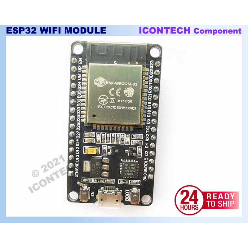 ESP32 WIFI Bluetooth Module IOT NODE-MCU32 ESP32S Node MCU (READY STOCK) Node-MCU32S 4