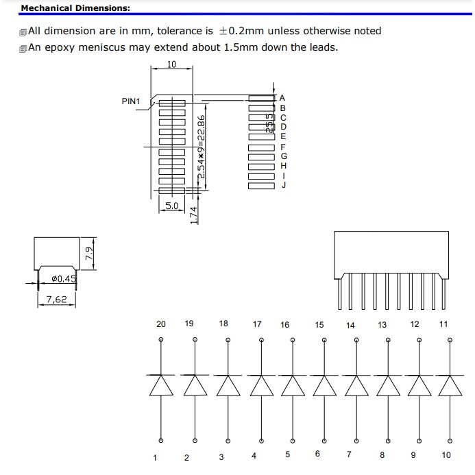 10 Segment LED Bar graph Battery LV indicator 3