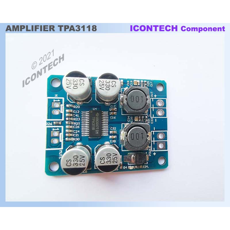 TPA3118 Audio Amplifier Board PBTL Mono Channel Amplifier board 1x60W Mono Amplifier Module 2