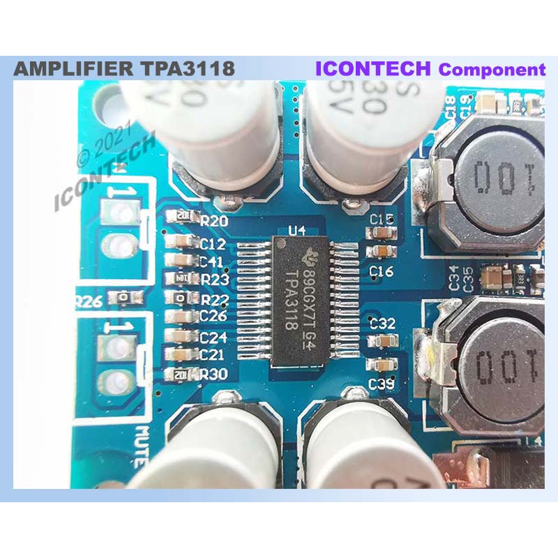TPA3118 Audio Amplifier Board PBTL Mono Channel Amplifier board 1x60W Mono Amplifier Module 4