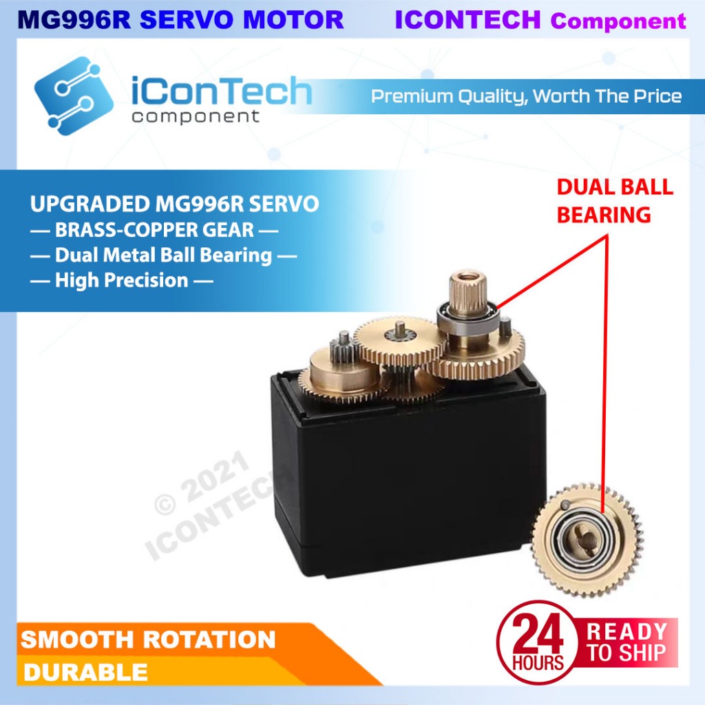 MG996R High Torque Metal Gear Dual Ball Bearing Servo Motor 996R MG995 Servo Bracket