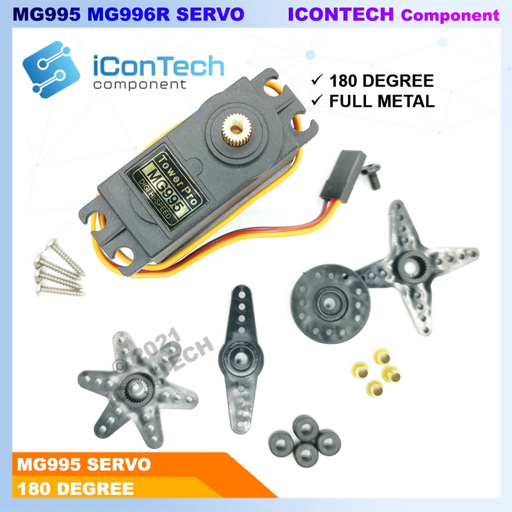 MG996R High Torque Metal Gear Dual Ball Bearing Servo Motor 996R MG995 Servo Bracket 3