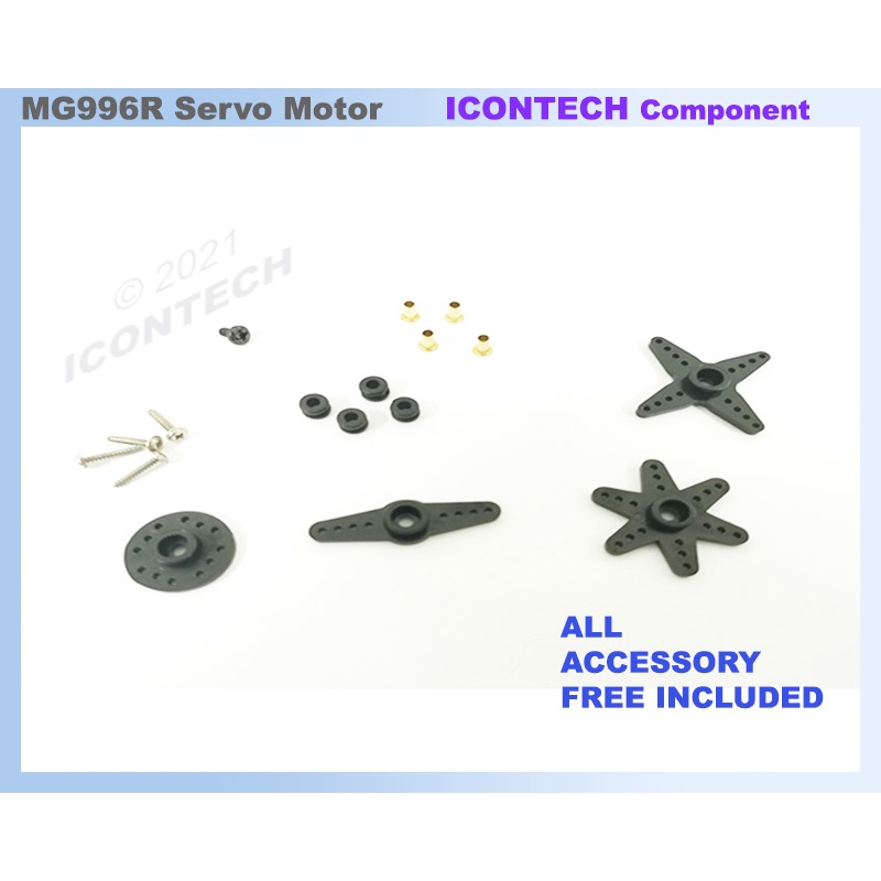 MG996R High Torque Metal Gear Dual Ball Bearing Servo Motor 996R MG995 Servo Bracket 8