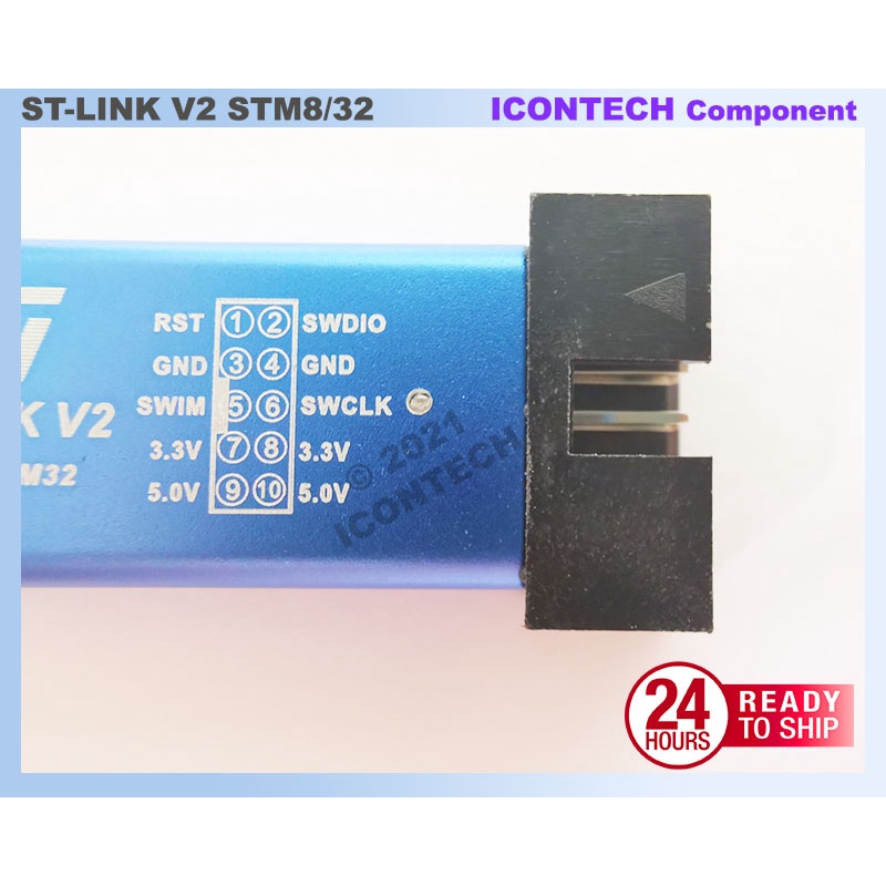 ST-Link V2 STLINK MINI STLINK simulator download programming With Cover STLINK Compatible STM8 STM32 4