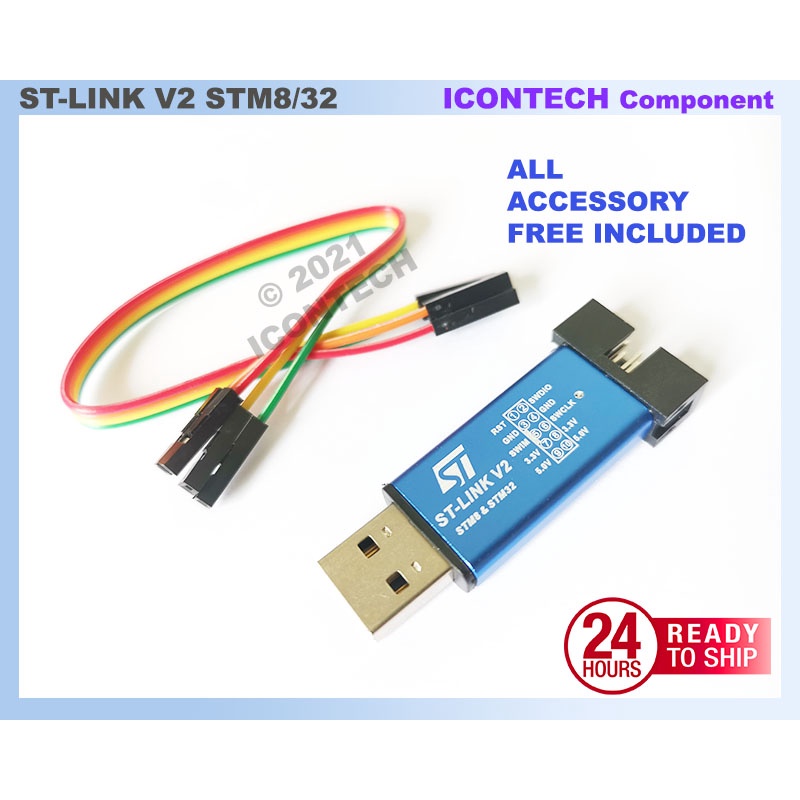 ST-Link V2 STLINK MINI STLINK simulator download programming With Cover STLINK Compatible STM8 STM32 5