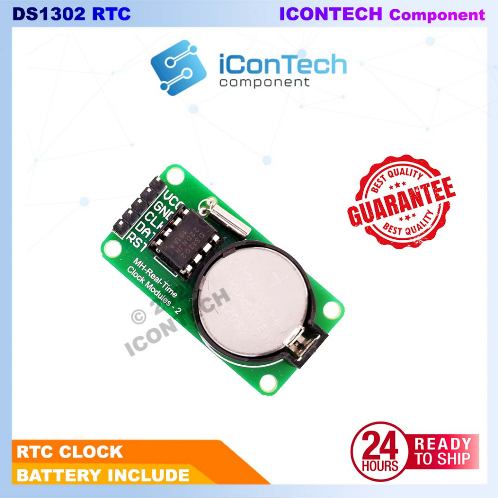 DS1302 Real Time Clock Module INCLUDED BATTERY CR2032 DS1302 Clock Module ds1302