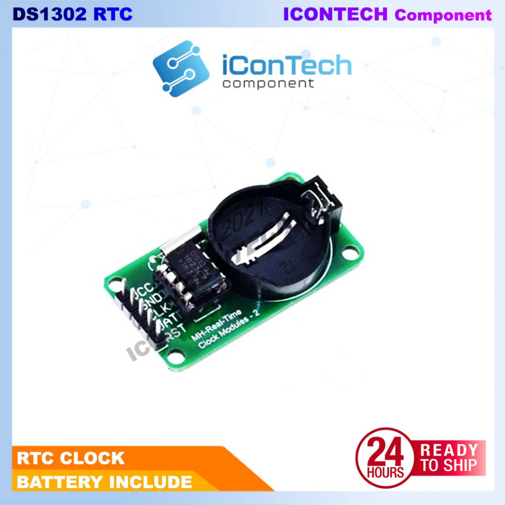 DS1302 Real Time Clock Module INCLUDED BATTERY CR2032 DS1302 Clock Module ds1302 3