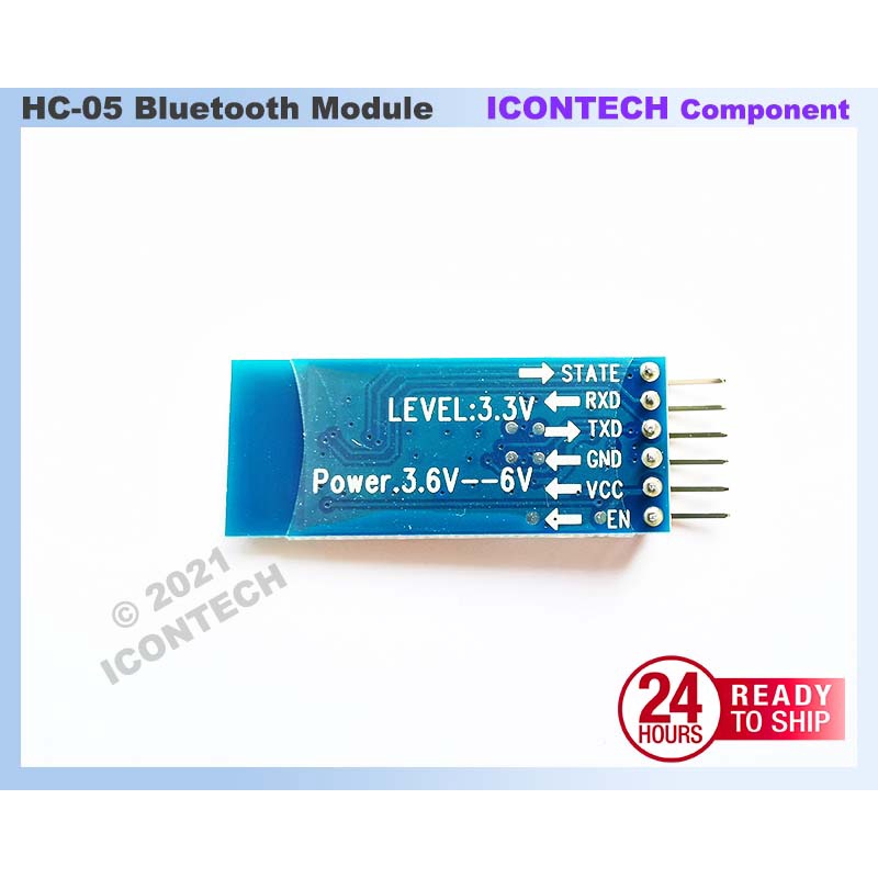 HC-05 Bluetooth Module Master and Slave Mode AT Command Support HC05 HC06 BT06 Bluetooth RF ICONTECH 4